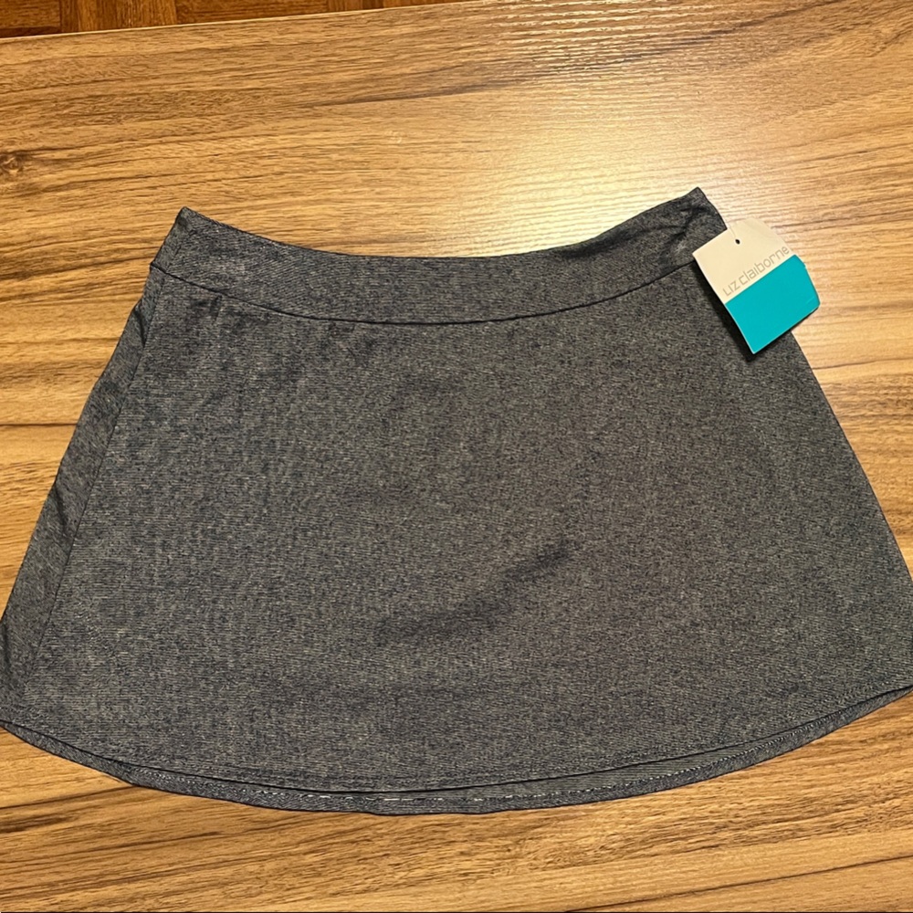 NWT-Gray Mini Skirt.Stretchy perfect for bathing suit cover up or every day.